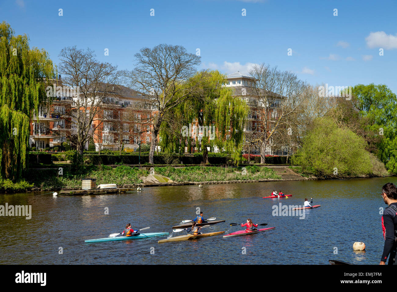 Richmond Canoe Club, Richmond Upon Thames, London, England Stock Photo
