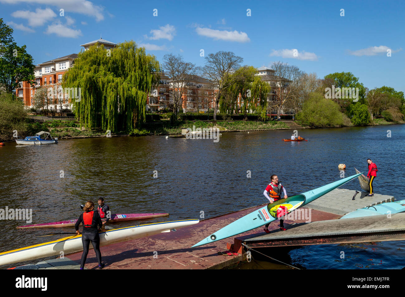 Richmond Canoe Club, Richmond Upon Thames, London, England Stock Photo