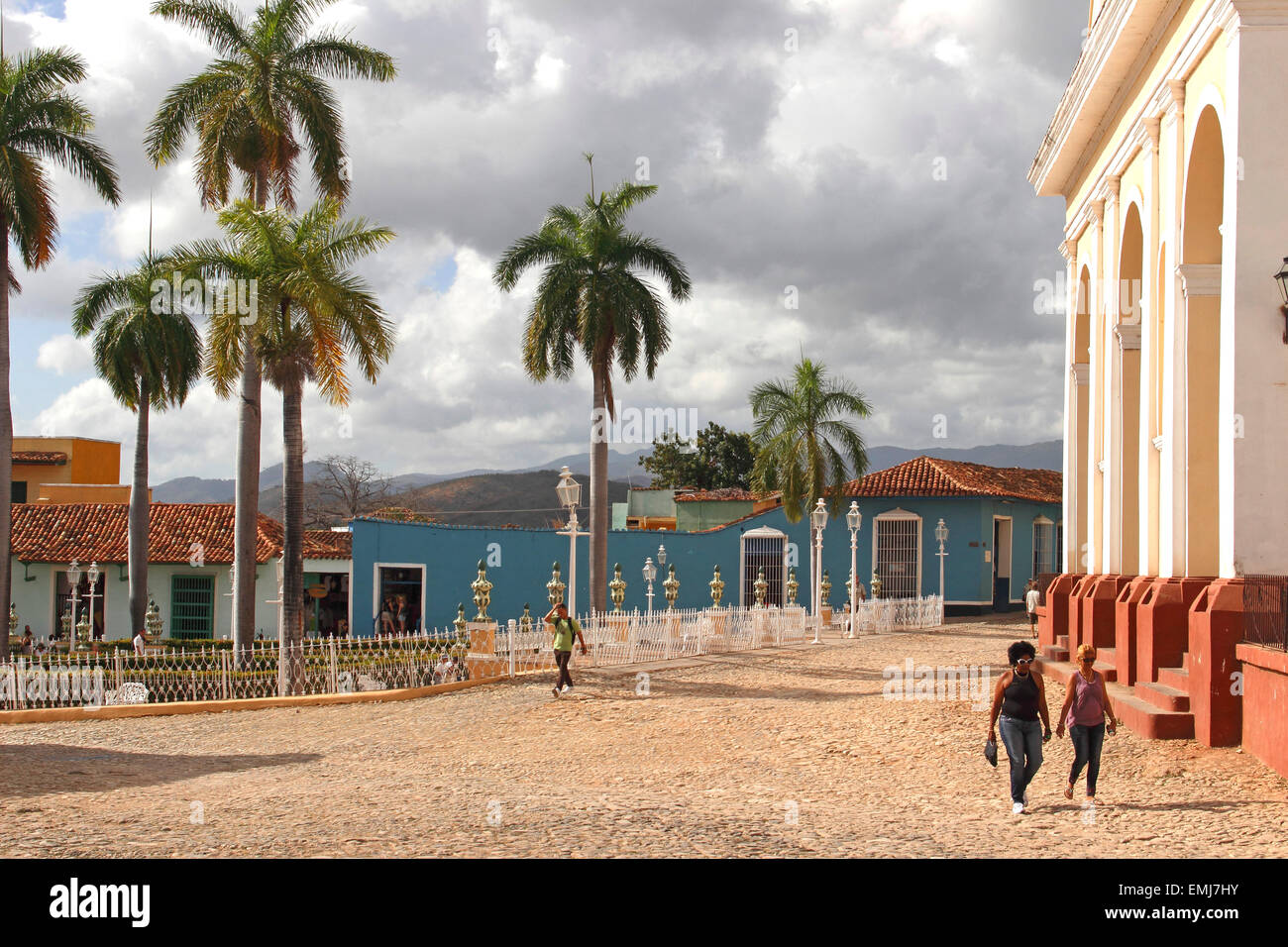 Brunet Palace on the Plaza Mayor Trinidad Cuba Stock Photo