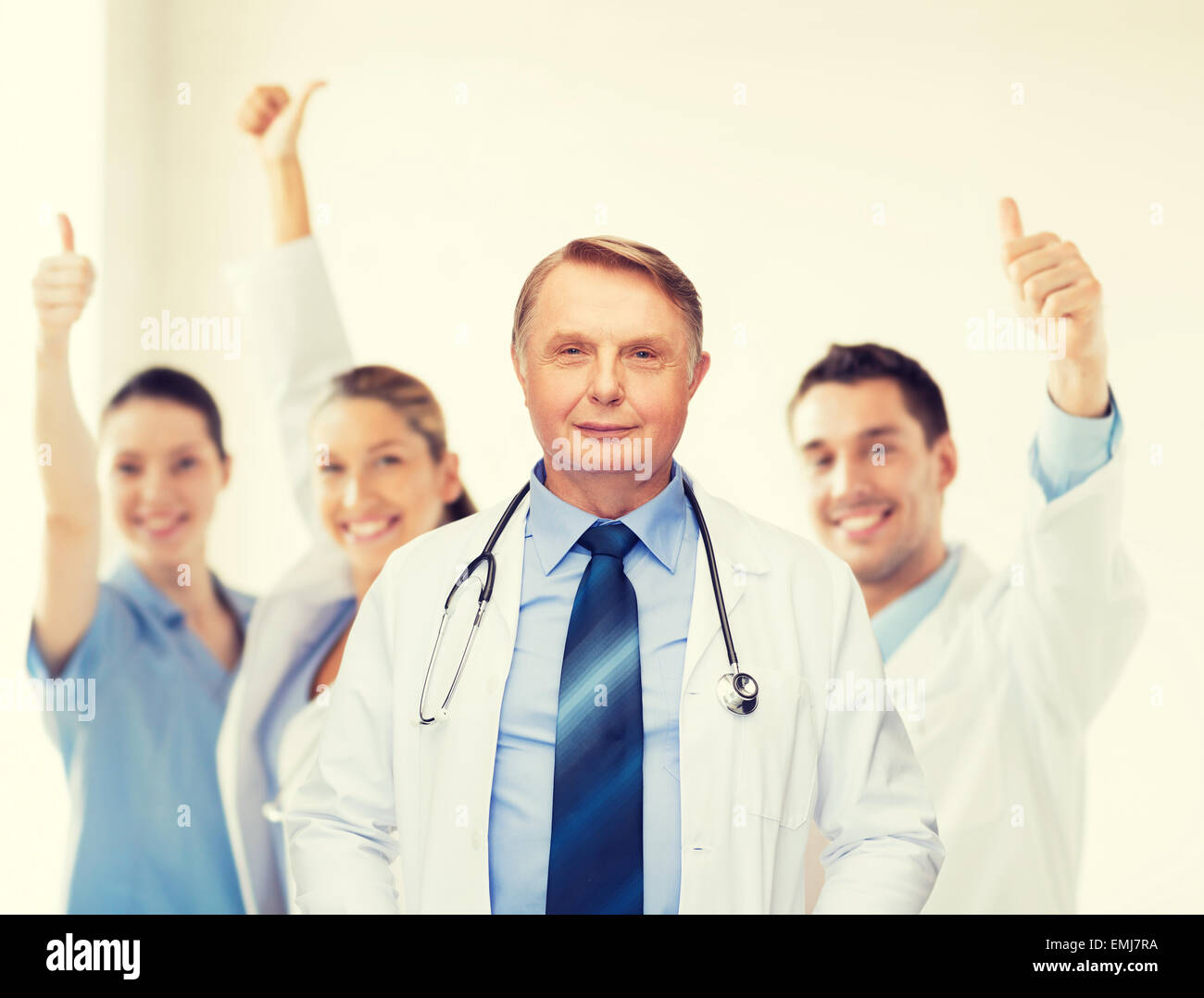 smiling doctor or professor with stethoscope Stock Photo Alamy
