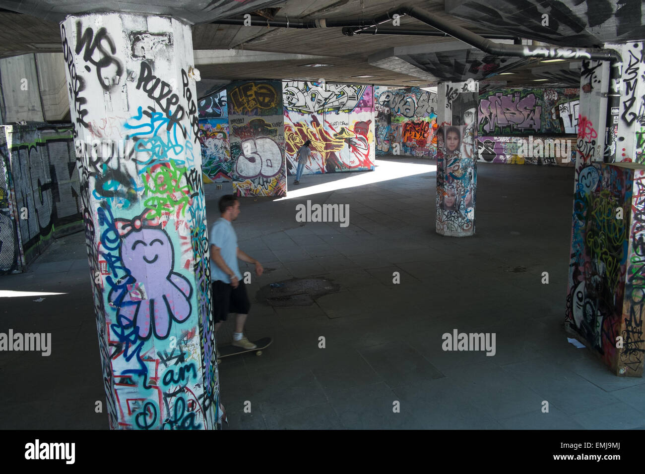 An image of graffiti art in an overpass Stock Photo Alamy