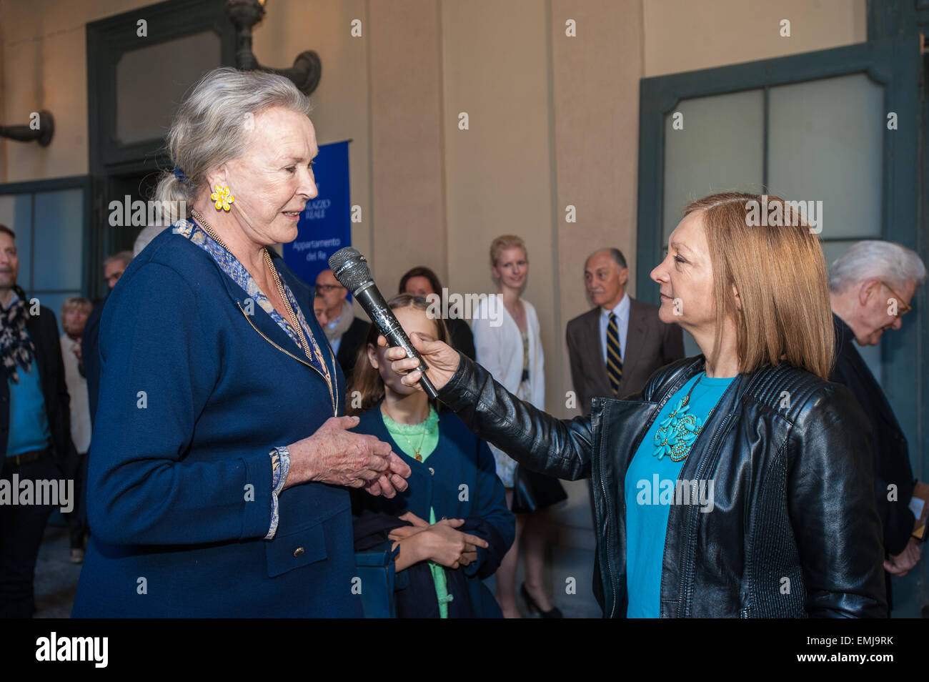 Turin, Italy. 21st Apr, 2015. Italy Piedmont Turin Royal Palace opening of the 'the places of ostension  in the centuries' - Maria Gabriella di Savoia. Credit:  Realy Easy Star/Alamy Live News Stock Photo