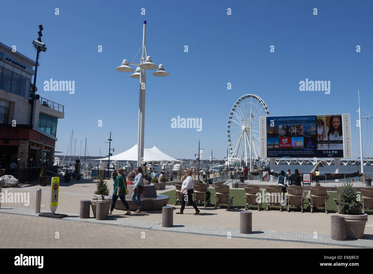 Central Plaza of National Harbor, Oxon Hill, Maryland Stock Photo Alamy