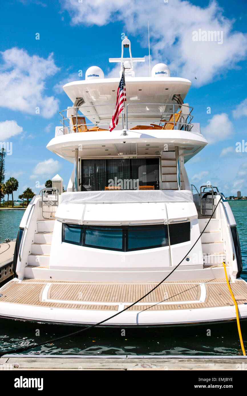$2m will buy you this ship on sale at the Suncoast boat show at the downtown waterfront Marina Jack in Sarasota Florida Stock Photo