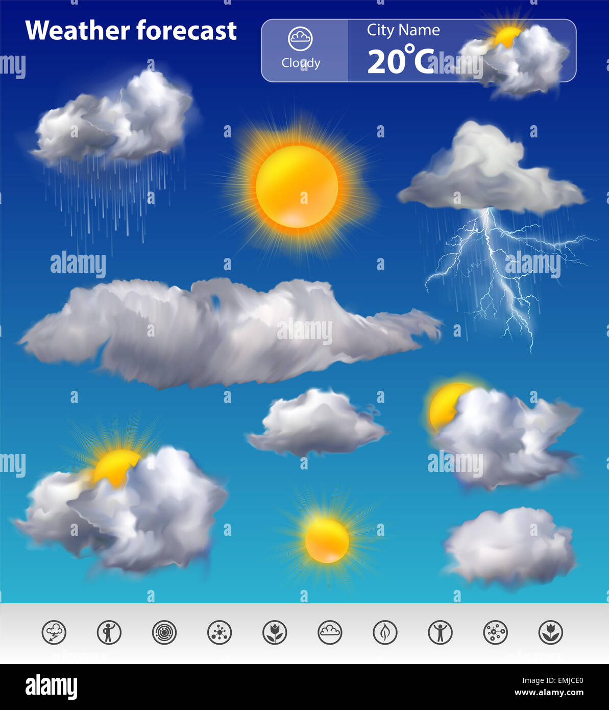 Weather forecast computer hi-res stock photography and images - Alamy