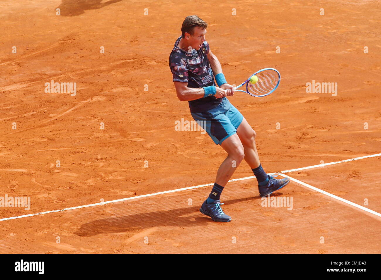 Tomas Berdych - 16.04.2015 - Tournoi de Monte Carlo - Masters 1000 .Photo :  Serge Haouzi/Icon Sport Stock Photo - Alamy