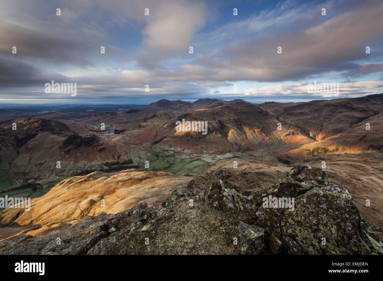 Langdale lake district fells landscape hi-res stock photography and ...
