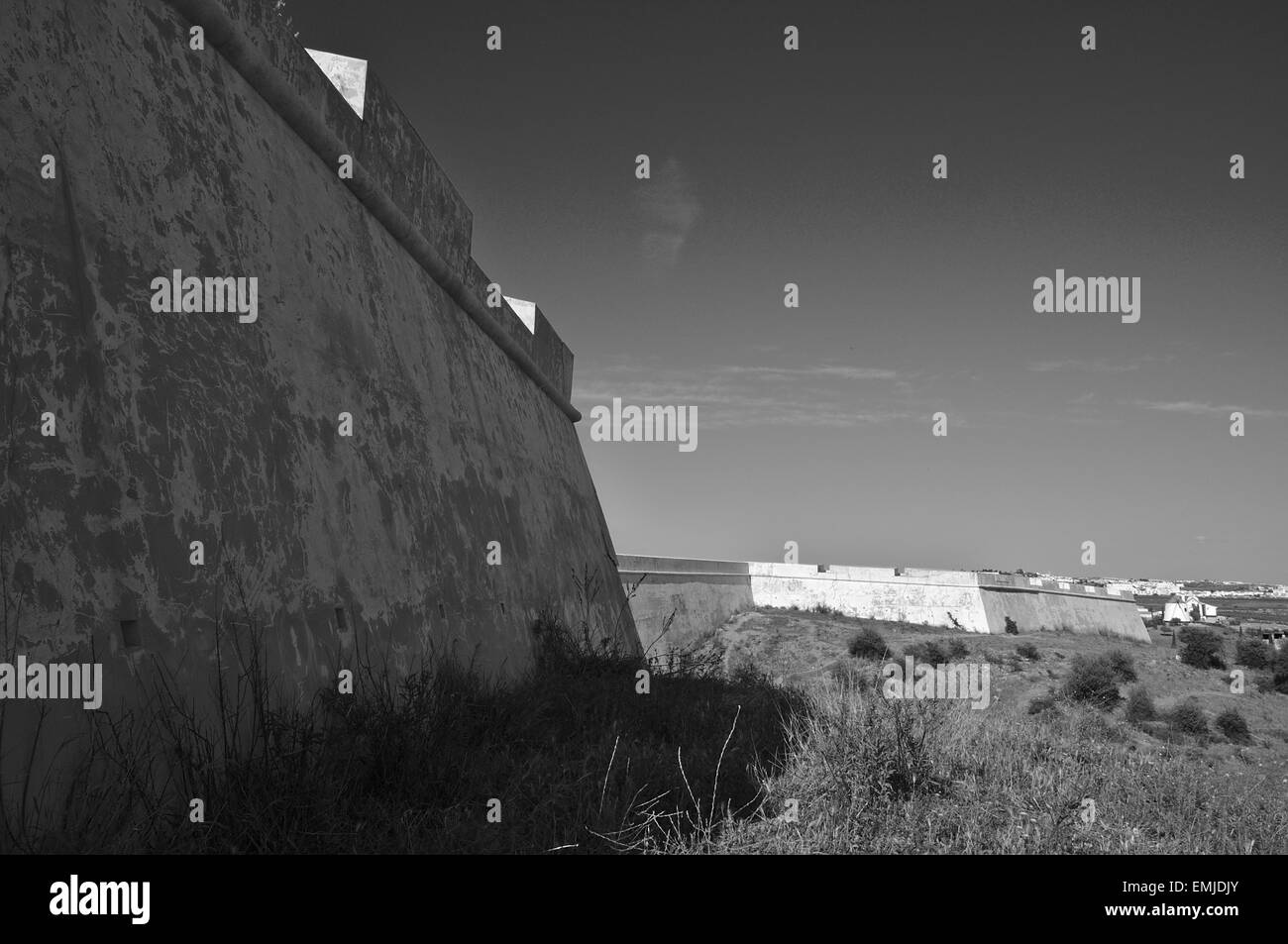 Saint Sebastian Fort (Forte Sao Sebastiao) in Castro Marim, Portugal Stock Photo