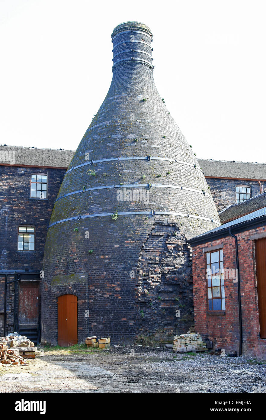 The only remaining bottle oven or kiln at Burleigh Middleport pottery factory StokeonTrent