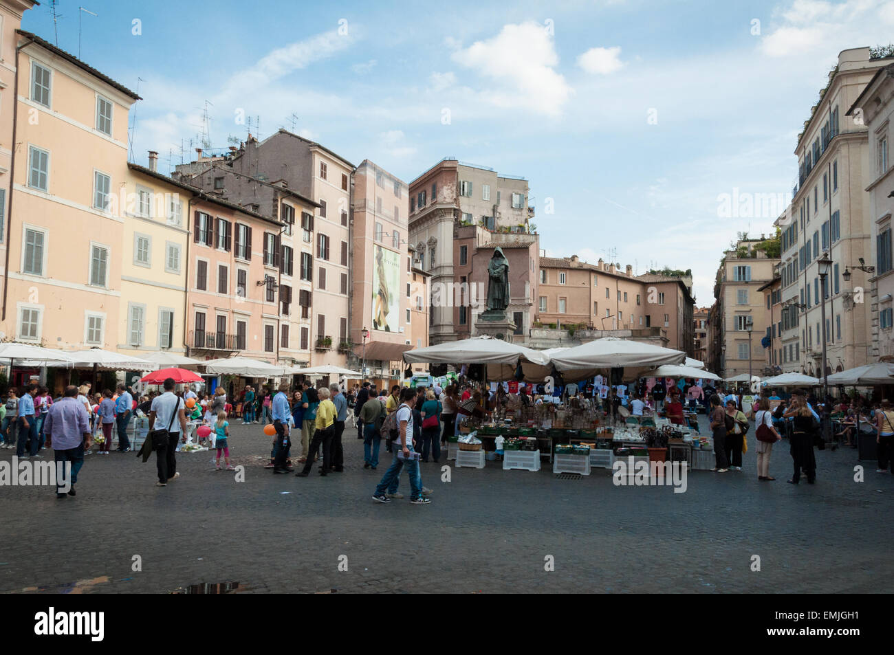 Market Square Rome Local market at the Campo de Fiori, Rome, Italy Stock Photo - Alamy