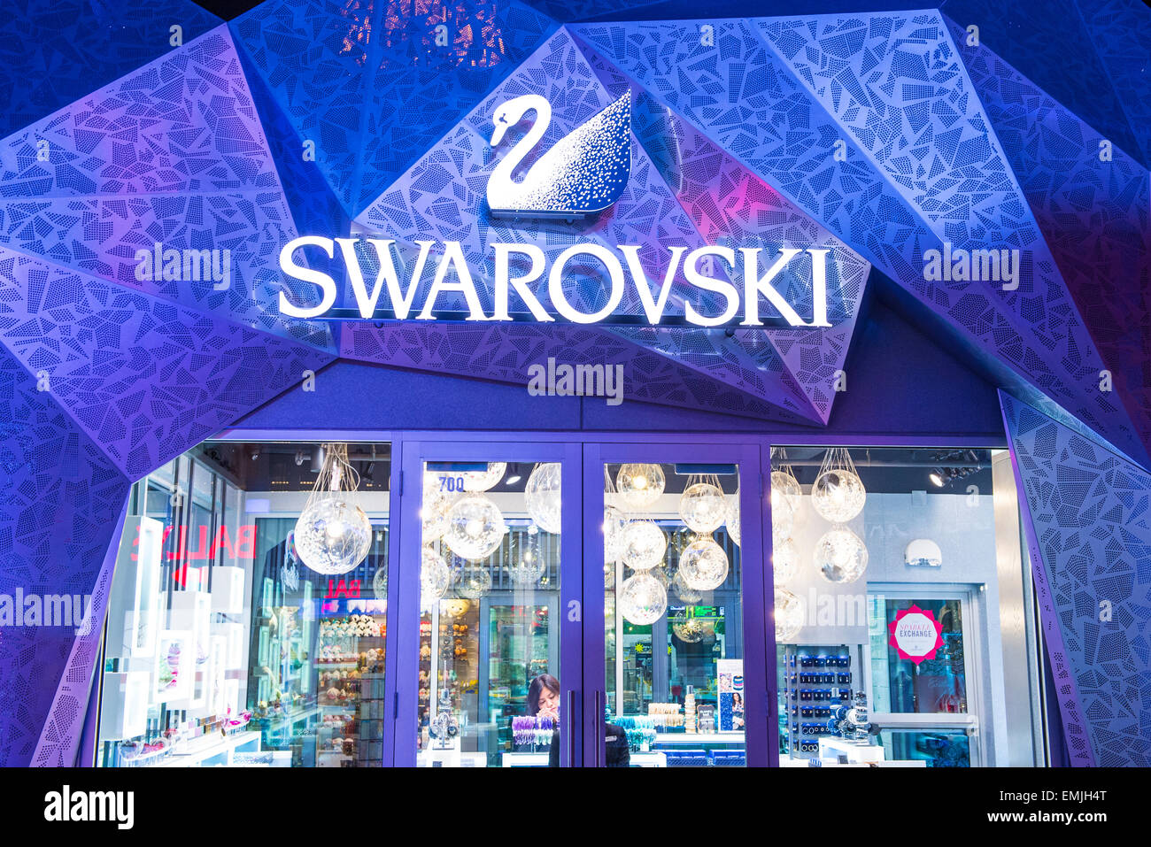 The Swarovski shop in Las Vegas Stock Photo - Alamy
