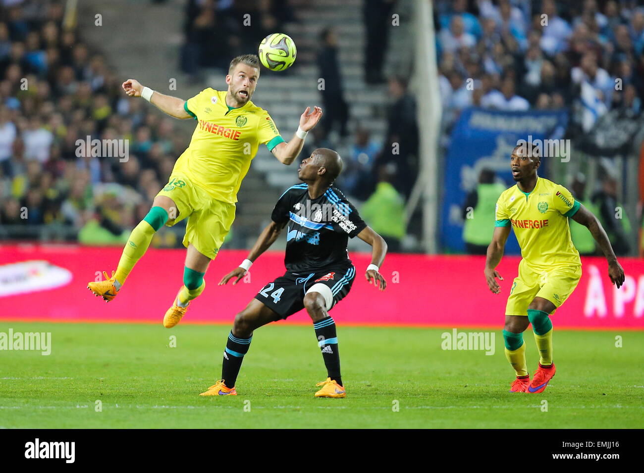 Lucas DEAUX/Rod FANNI - 17.04.2015 - Nantes/Marseille - 33eme journee de Ligue  1.Photo : Vincent Michel/Icon Sport Stock Photo - Alamy