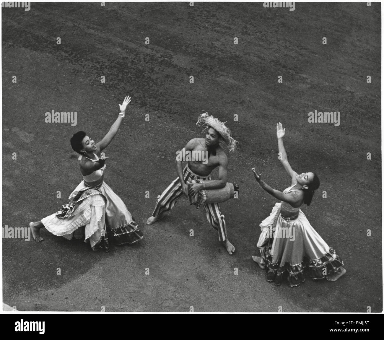 Jean Leon Destinié, Haitian Folk Dancer, 1955 Stock Photo