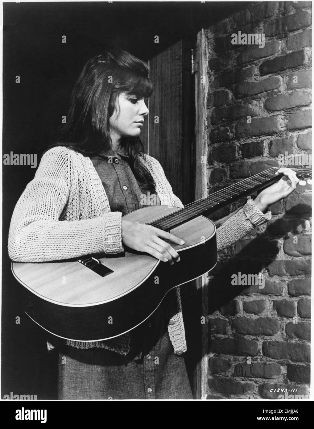 Katharine Ross, on-set of the Film 'The Singing Nun', MGM, Studio Publicity Portrait, 1966 Stock Photo