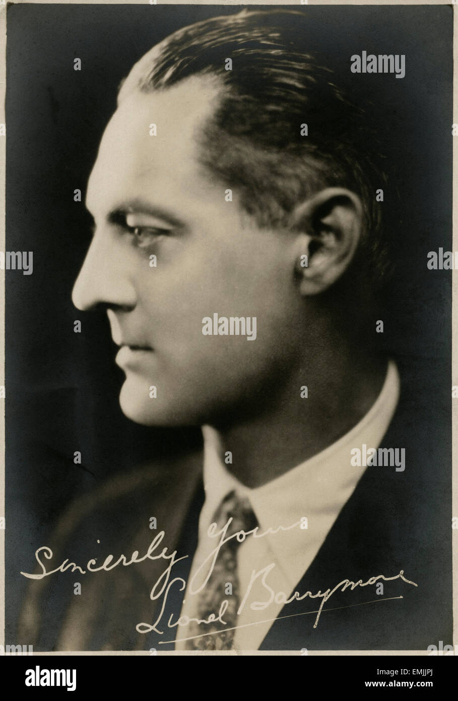 Actor Lionel Barrymore, Publicity Portrait, circa 1925 Stock Photo - Alamy