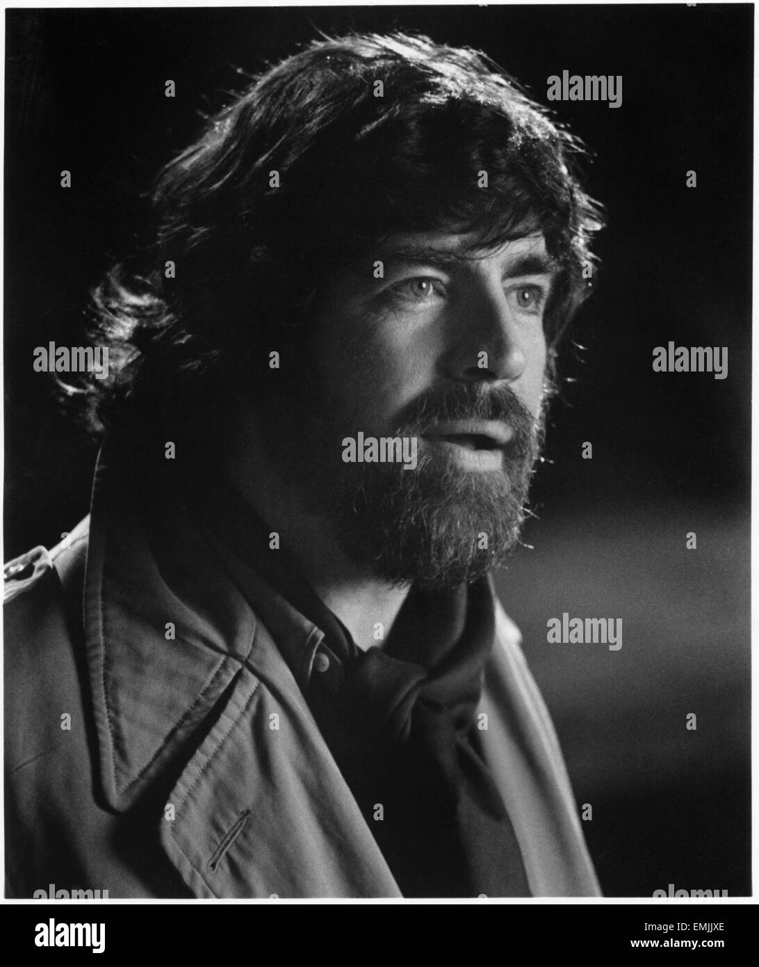 Alan Bates, on-set of the Film 'An Unmarried Woman', 1978, 20th Century Fox, all rights reserved Stock Photo