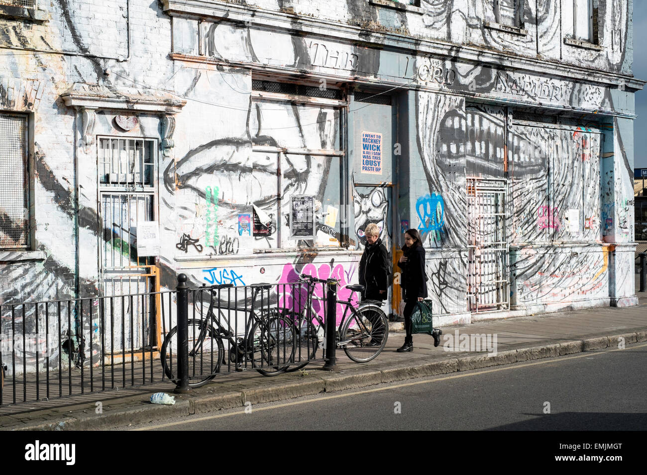 Derilict pub, Hackney Wick, London, United Kingdom Stock Photo