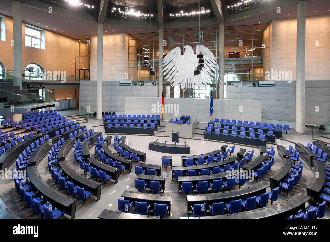 Inside Bundestag German Parliament Berlin Germany Europe Stock Photo