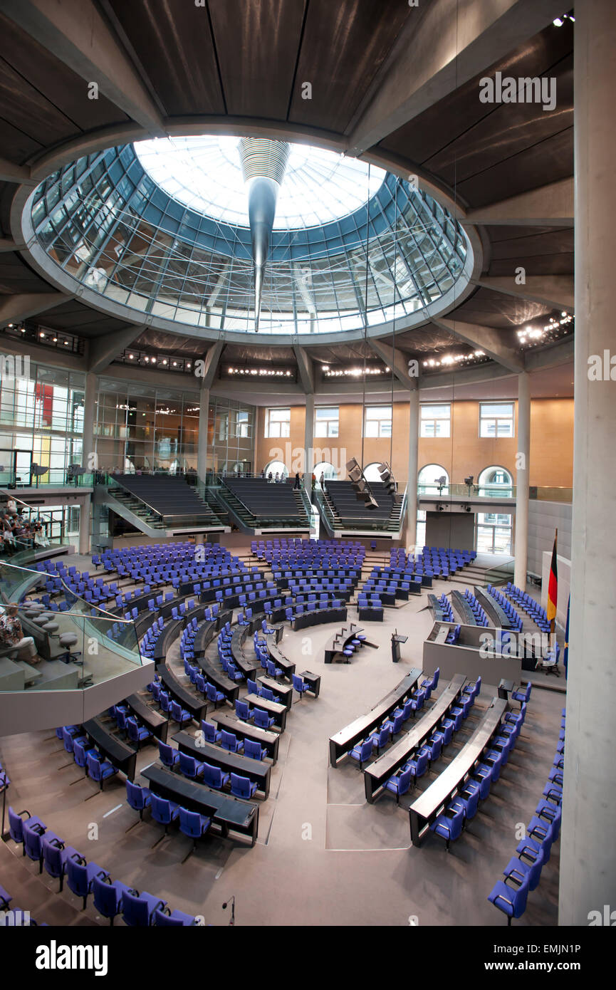 Inside Bundestag German Parliament Berlin Germany Europe Stock Photo