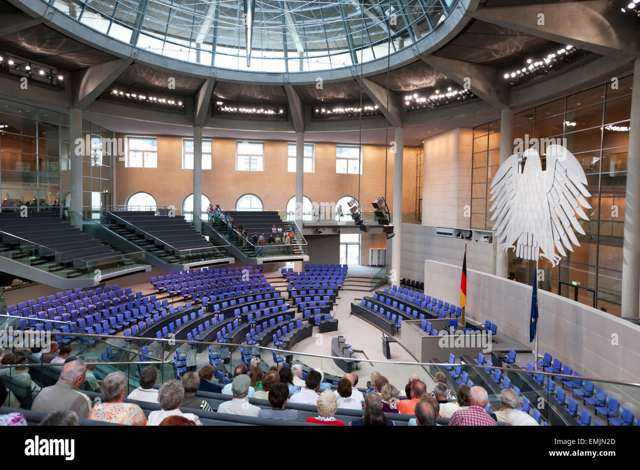 Inside Bundestag German Parliament Berlin Germany Europe Stock Photo