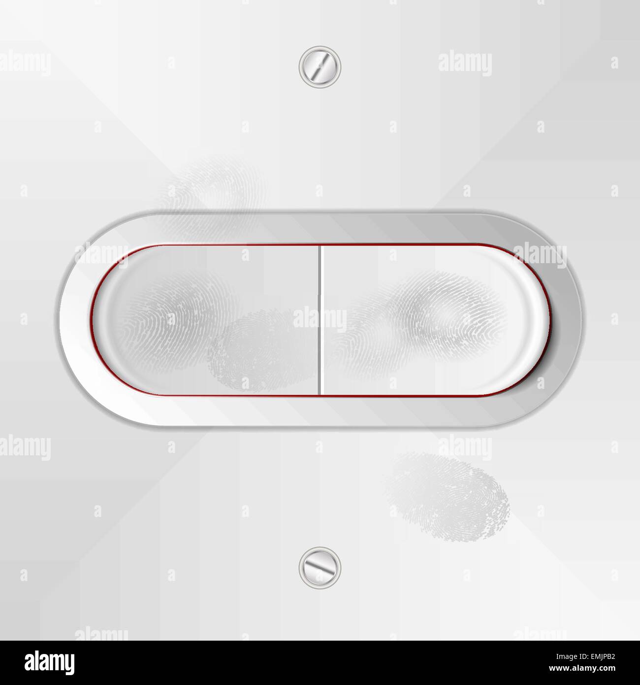 On Off Vector Light Switch with Fingerprints Stock Vector Image & Art ...