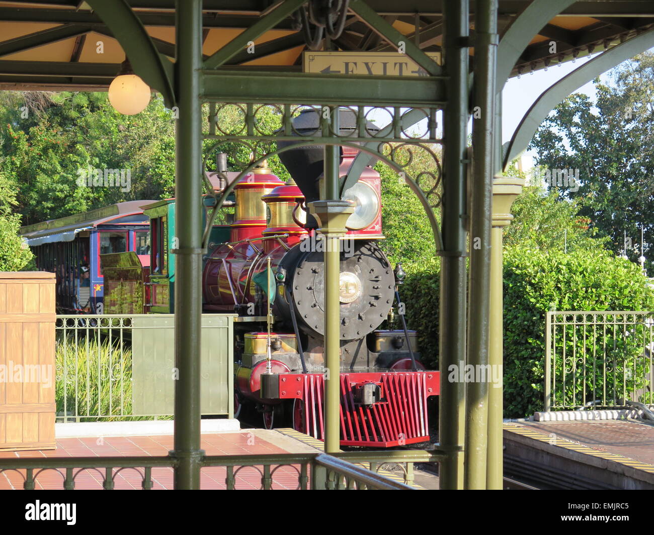 Colorful Walt Disney World Railroad in Magic Kingdom 1 Editorial Stock  Photo - Image of holidays, fairy: 144503248