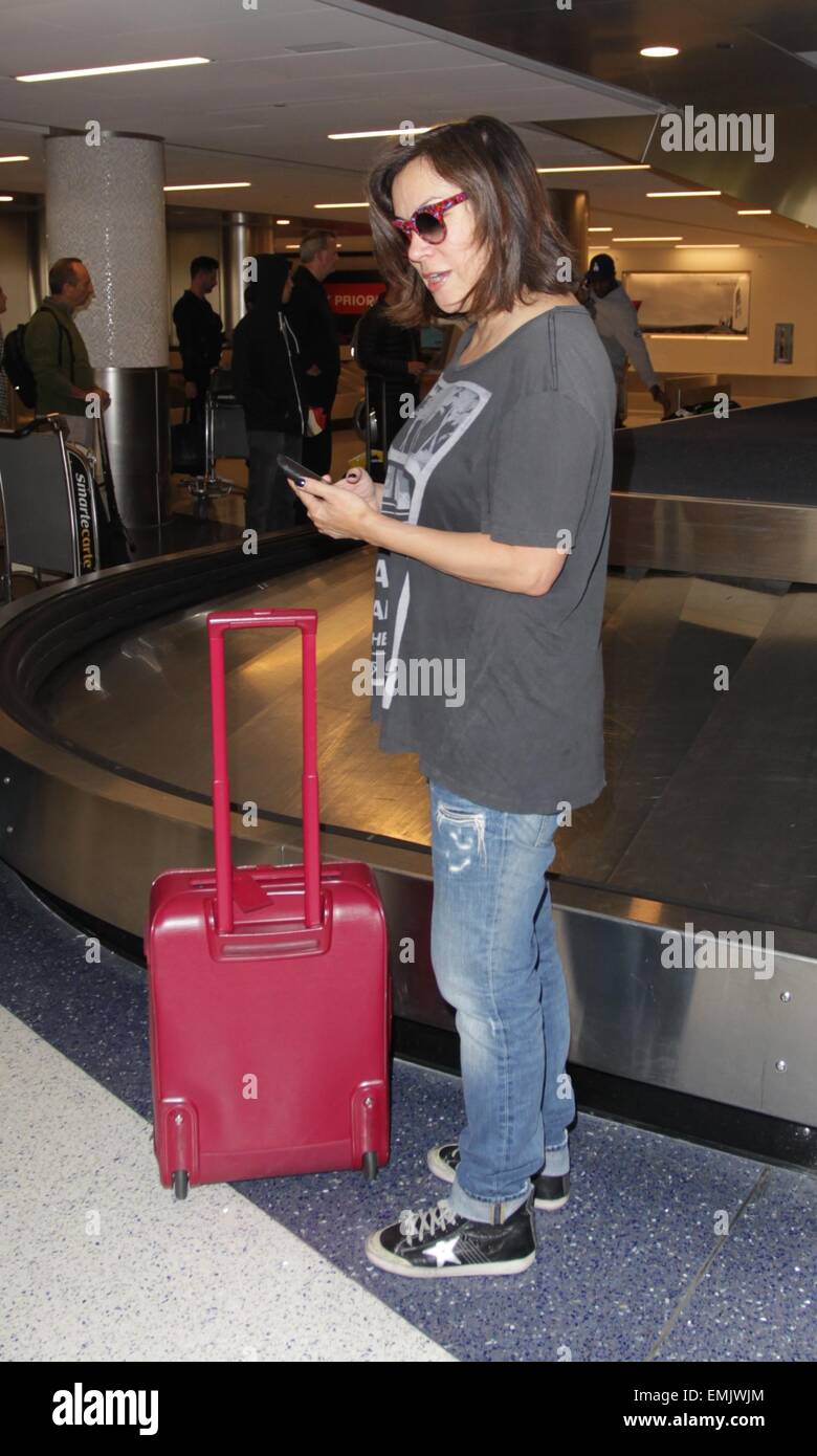 Jennifer Tilly arrives at Los Angeles International Airport (LAX