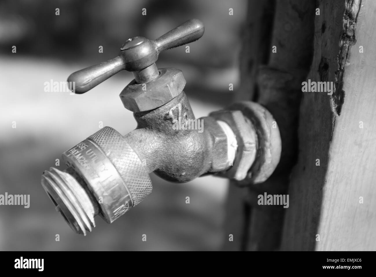 Close up of water faucet Oak Grove Campground in Cleveland National