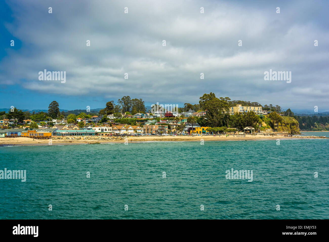 View of the beach in Capitola, California. Stock Photo