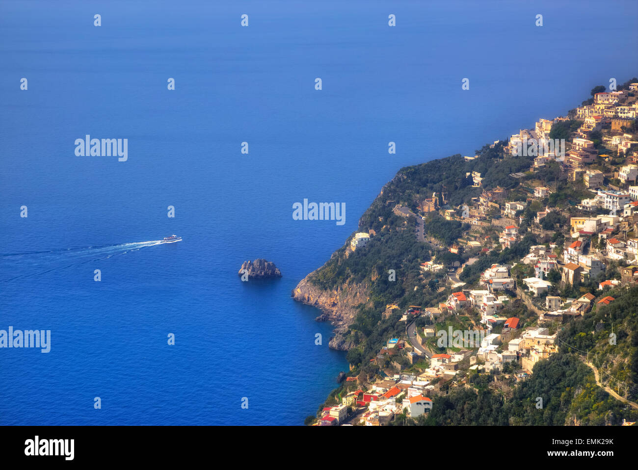 Praiano, Coast of Amalfi, Salerno, Campania, Italy Stock Photo