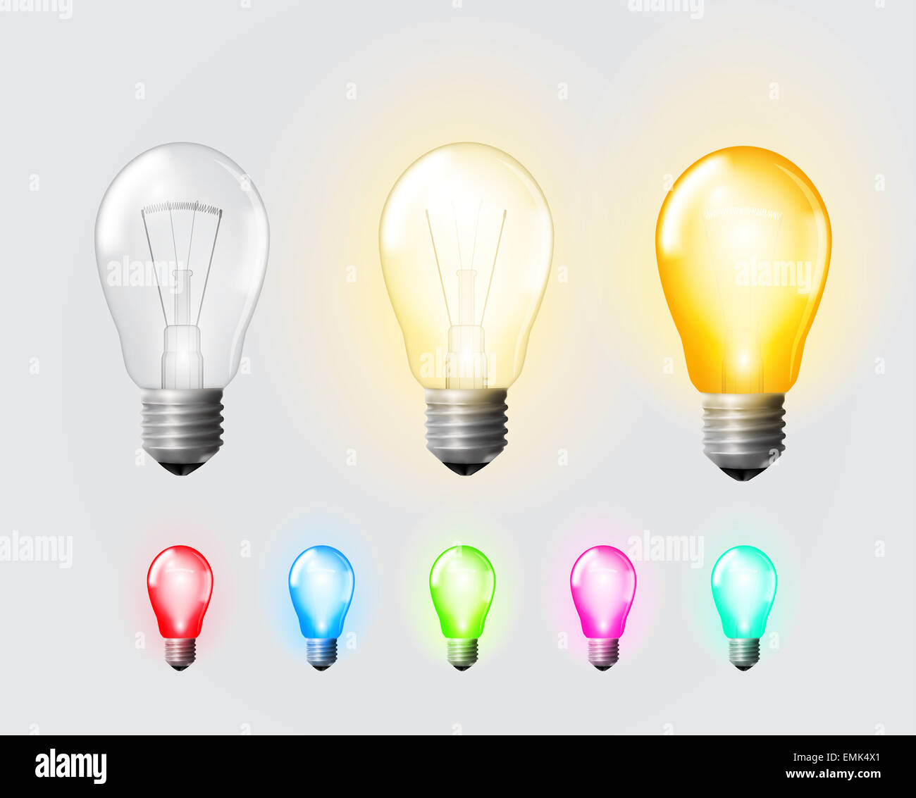Glow bulb Stock Photo