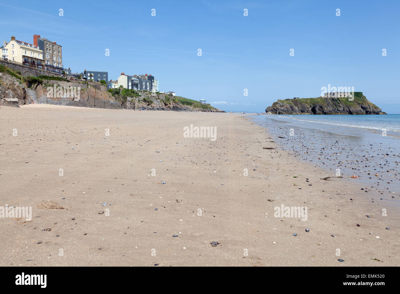 Tenby beach, Pembrokeshire, Wales Stock Photo