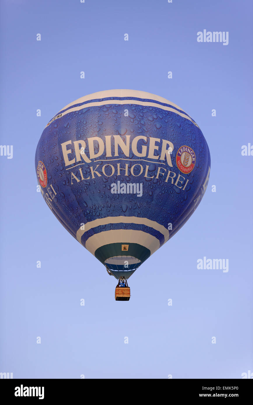 Hot air balloon, Erdinger, balloon festival 2015, Rust, Baden Württemberg, Germany Stock Photo