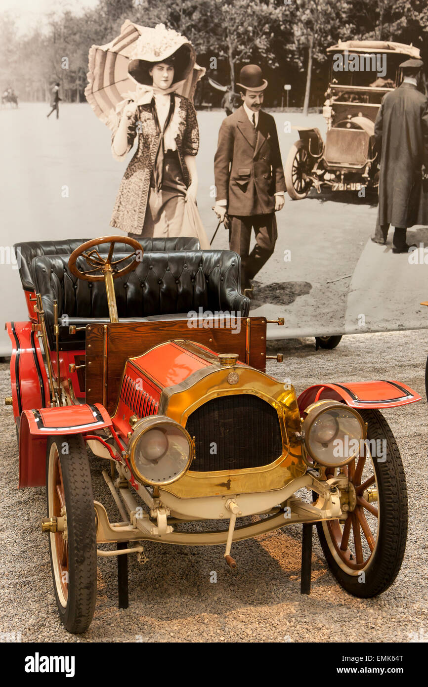 1912 Clement Bayard Torpedo, Cité de l'Automobile, National Museum Schlumpf Collection at Mulhouse, Alsace, France Stock Photo
