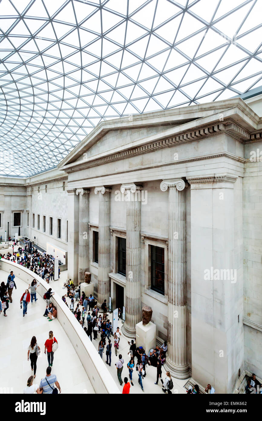 Great Court, inner courtyard, British Museum, London, England, United Kingdom Stock Photo