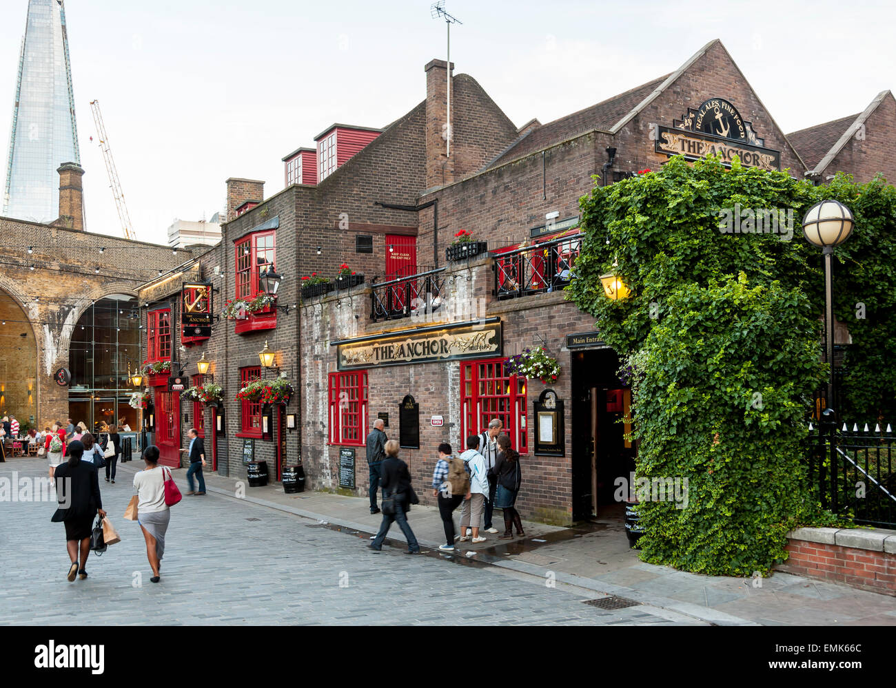 Restaurant, Pub The Anchor, Southwark, South Bank, London, England, United Kingdom Stock Photo