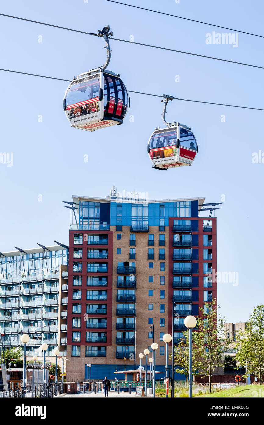 Emirates Air Line cable car, London, England, United Kingdom Stock Photo