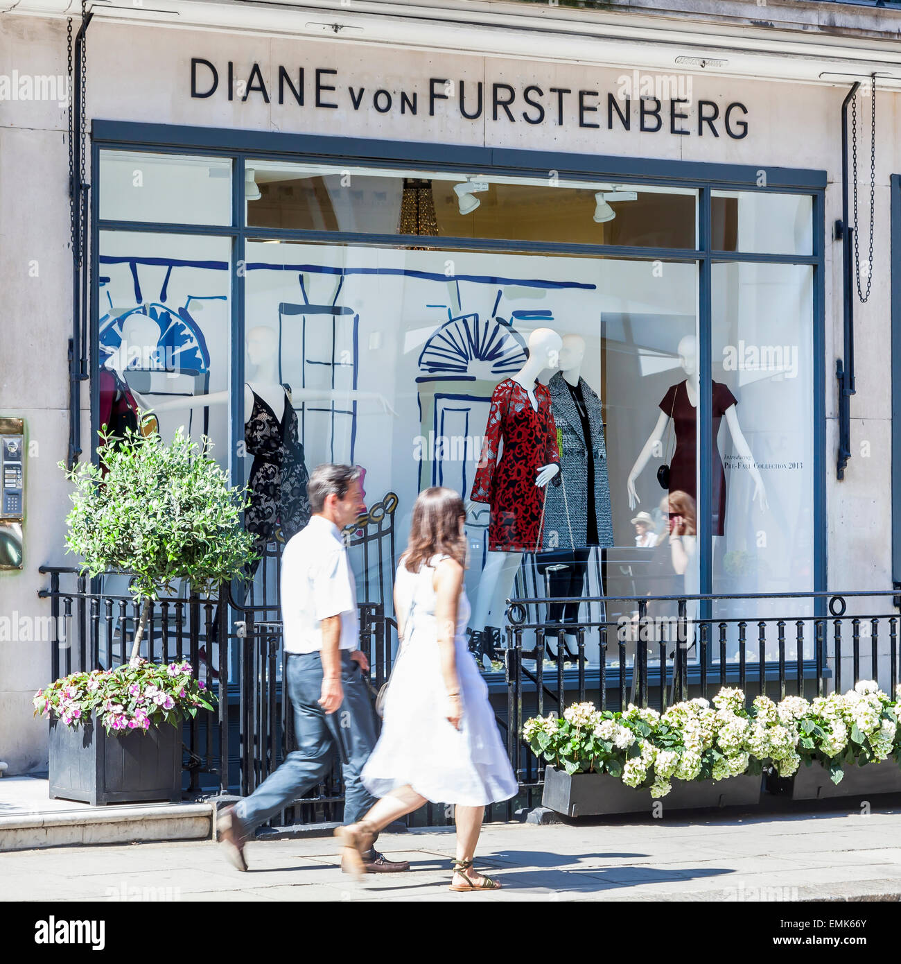 Store of fashion designer Diane von Fürstenberg, or Diane von Furstenberg, London, England, United Kingdom Stock Photo