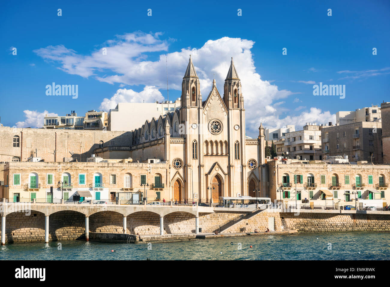 Parish Church of St. Julians, Malta Stock Photo - Alamy