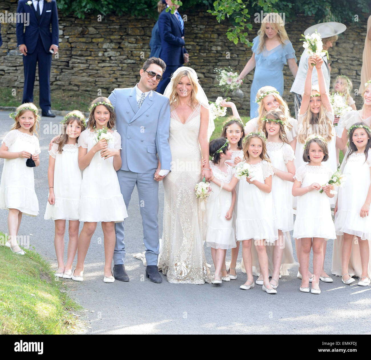 01july2011 Southrop Newly Married Couple Kate Moss And Jamie