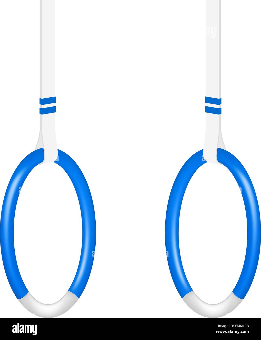 Gymnastic rings in blue and white design Stock Vector Image & Art Alamy