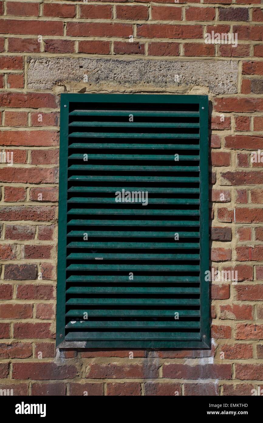 close up shot of air vent in brick wall Stock Photo - Alamy