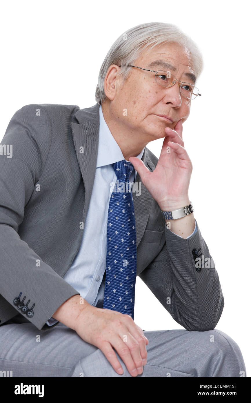 Old man sitting on chair hi-res stock photography and images - Alamy