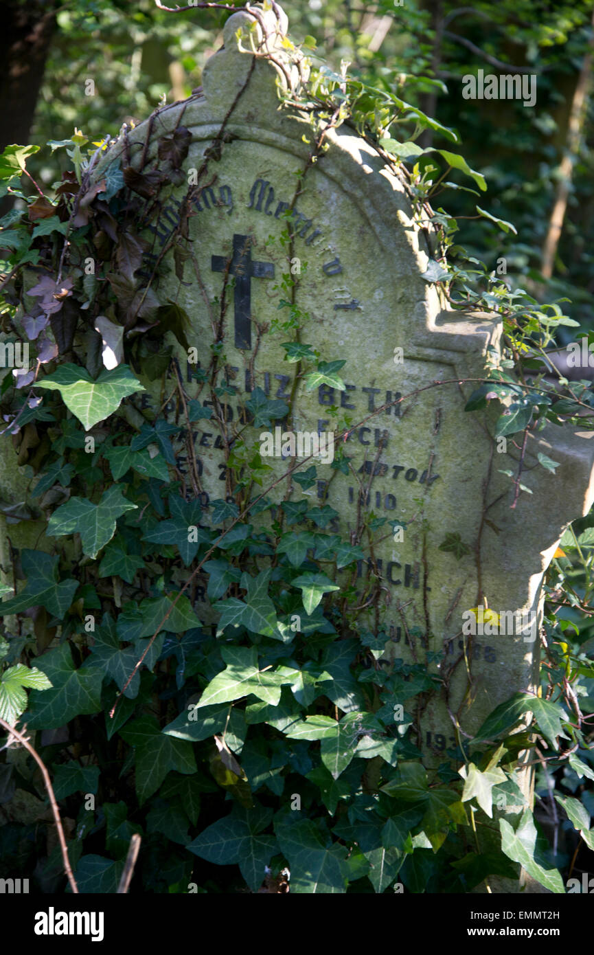 Hackney, London. Abney Road cemetery, Stoke Newington, Hackney Stock