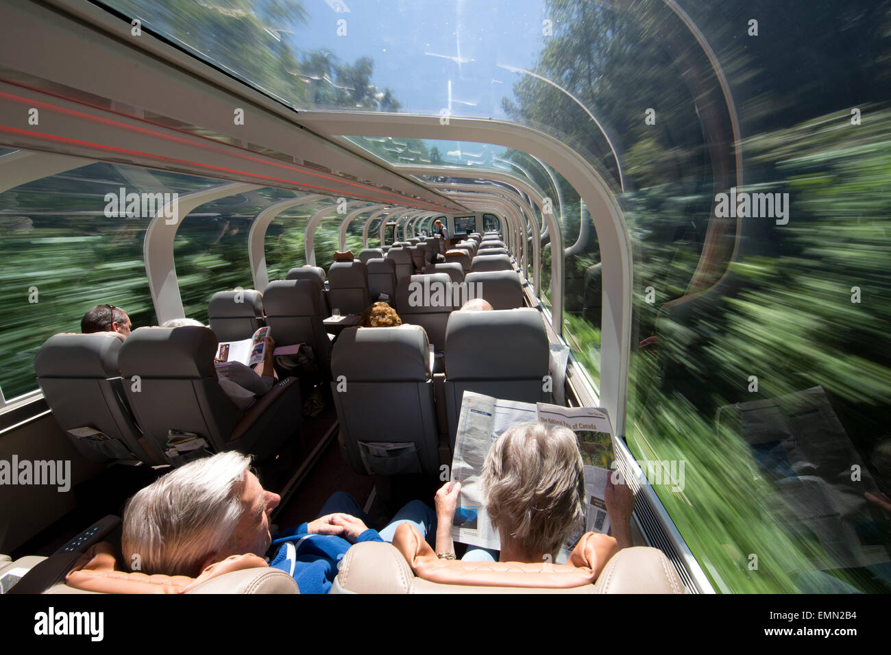 Rocky Mountaineer train from Kamloops to Vancouver is major tourist