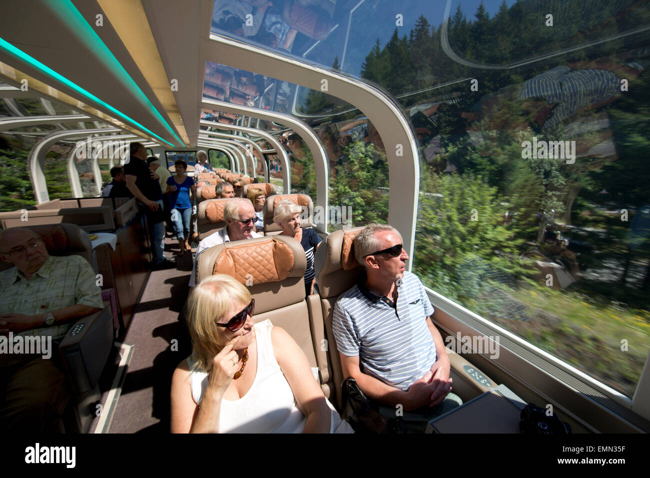 Rocky Mountaineer train from Kamloops to Vancouver is major tourist