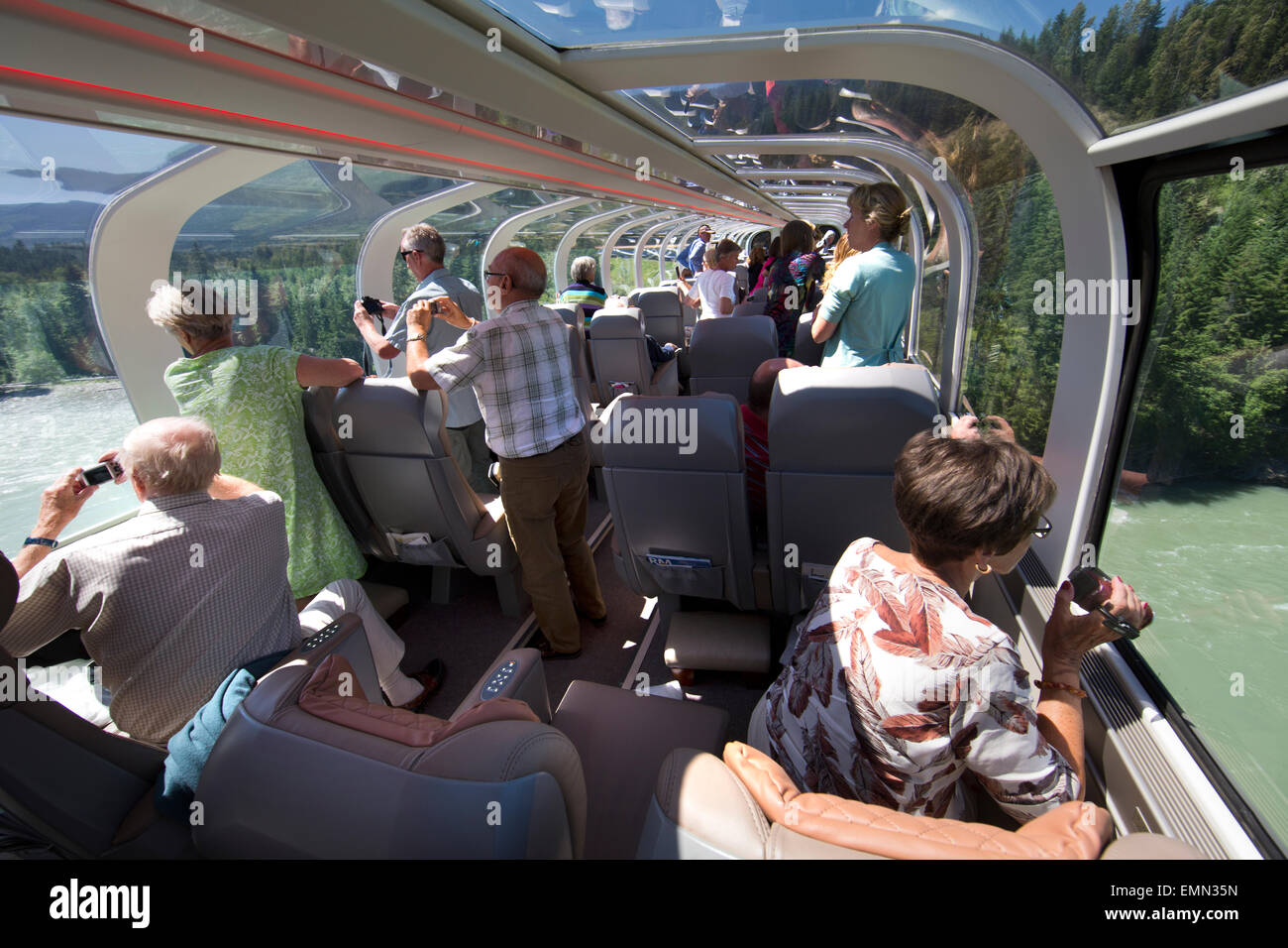 Rocky Mountaineer train from Kamloops to Vancouver is major tourist