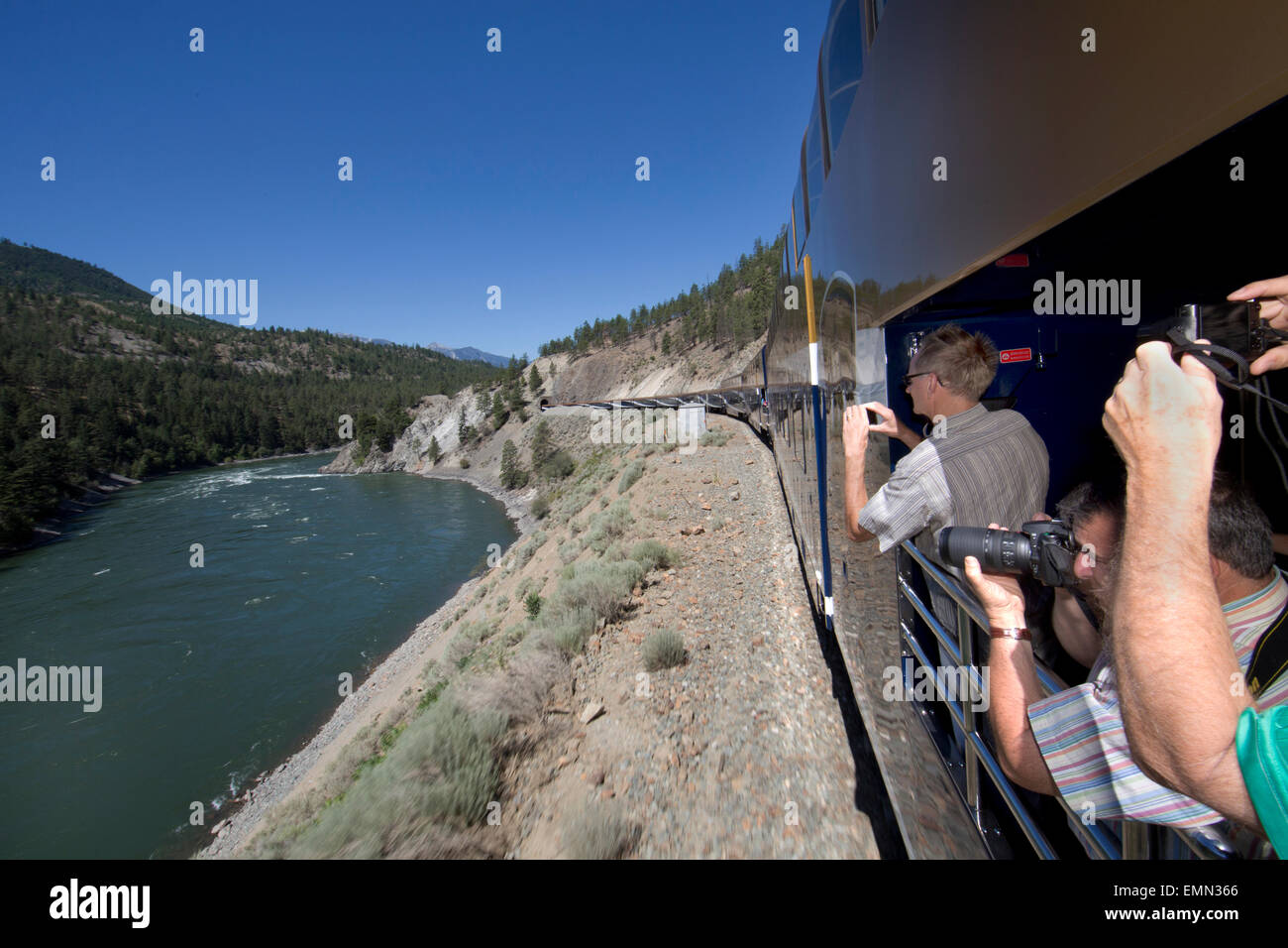 Rocky Mountaineer train from Kamloops to Vancouver is major tourist
