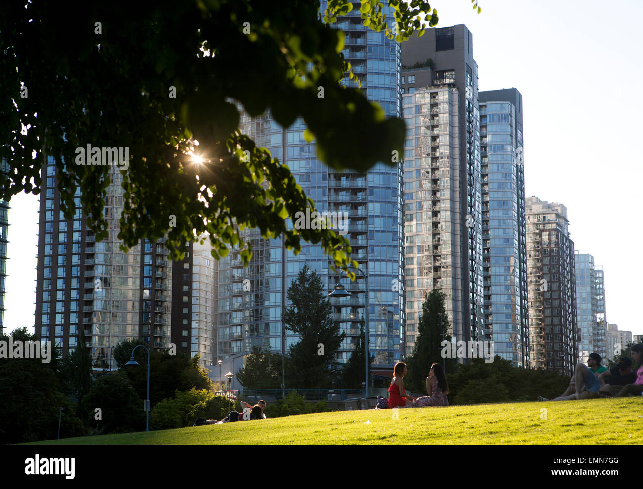 high rise in Vancouver city Stock Photo Alamy