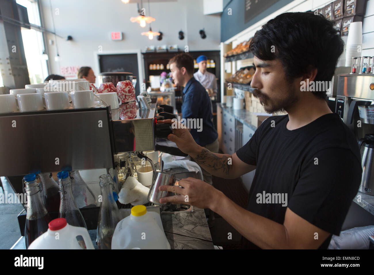 coffee shop in Vancouver city Stock Photo Alamy